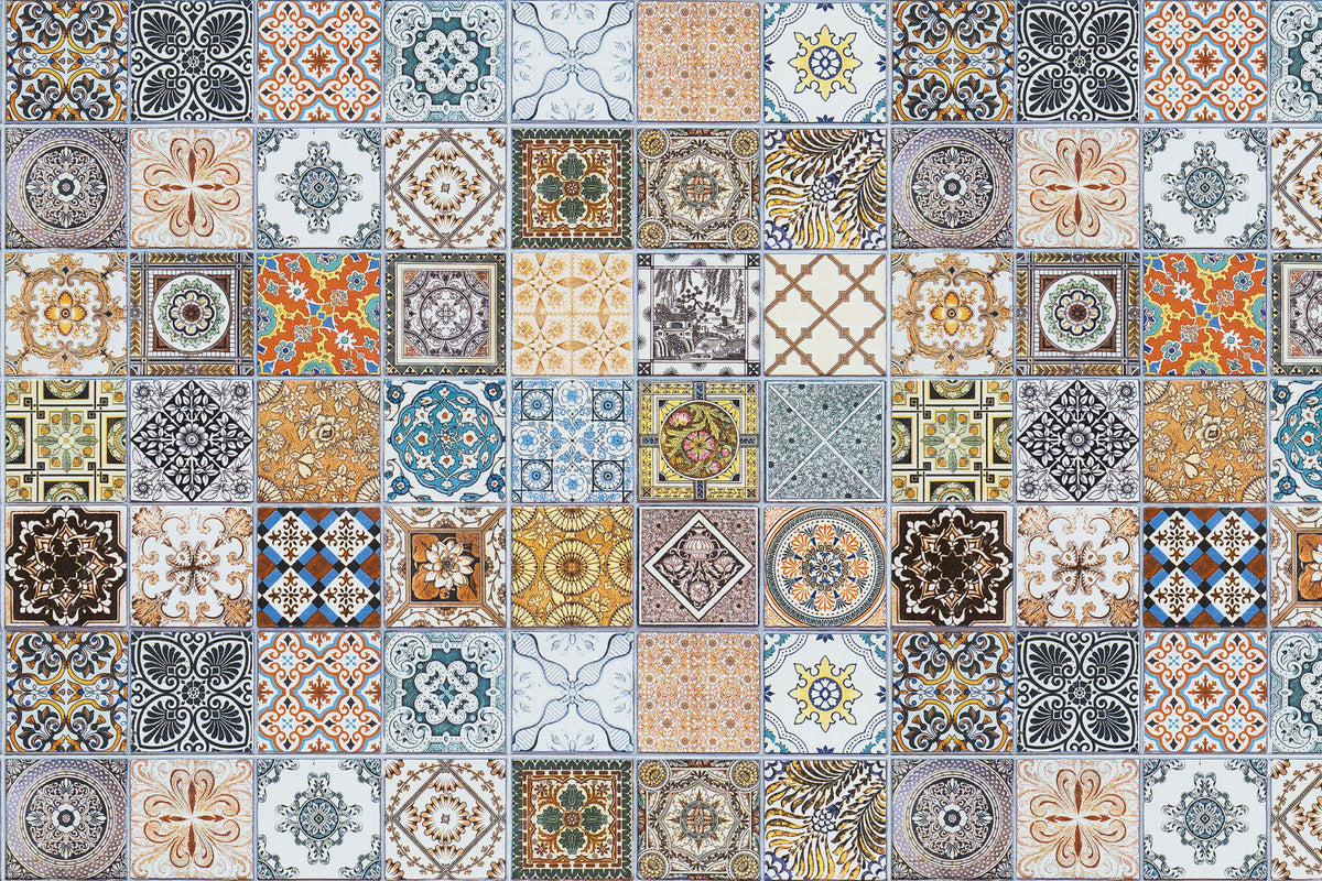 Badrückwand Patchwork