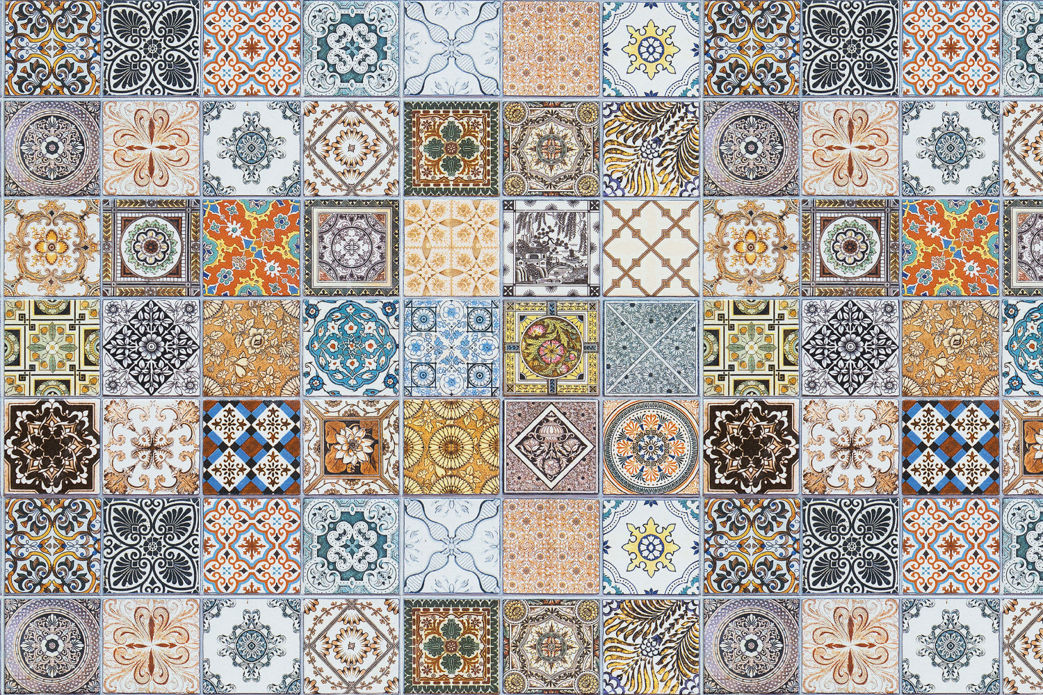 Waschbeckenrückwand Patchwork