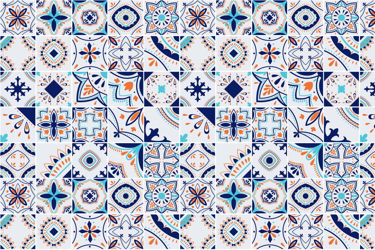 Badrückwand Patchwork