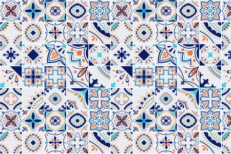 Badrückwand Patchwork