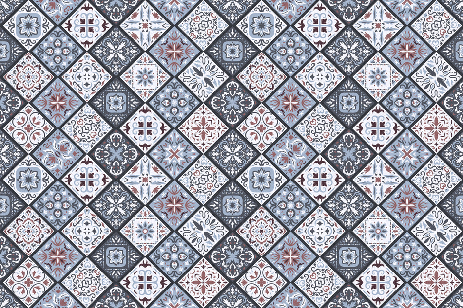 Waschbeckenrückwand Patchwork