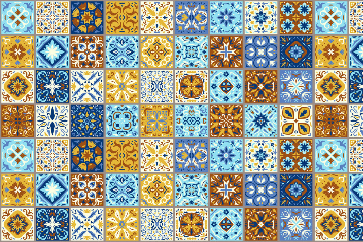 Waschbeckenrückwand Patchwork