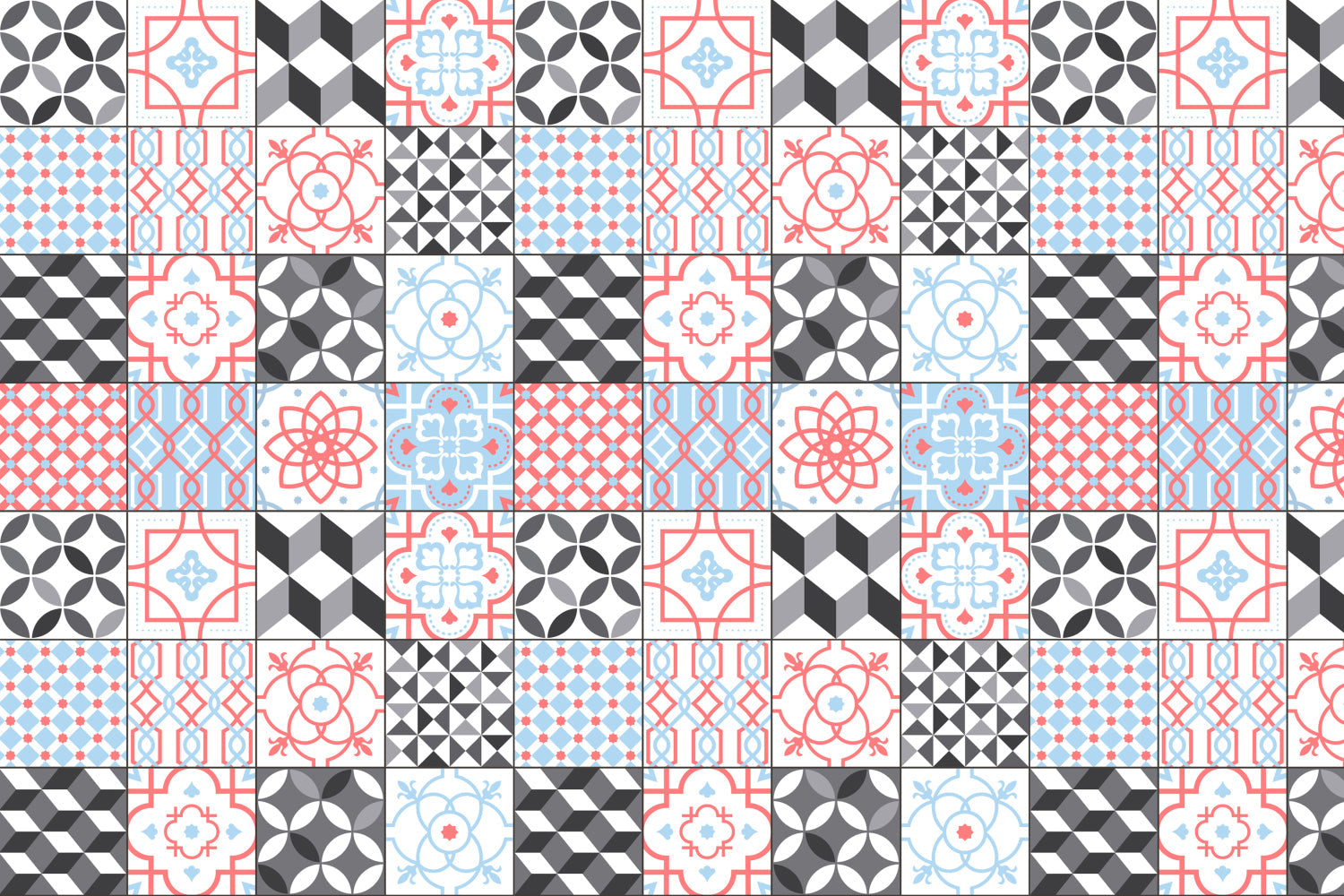 Badrückwand Patchwork