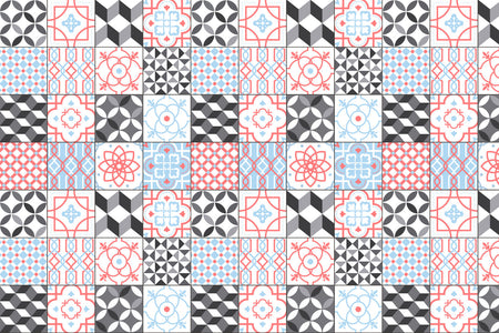 Badrückwand Patchwork
