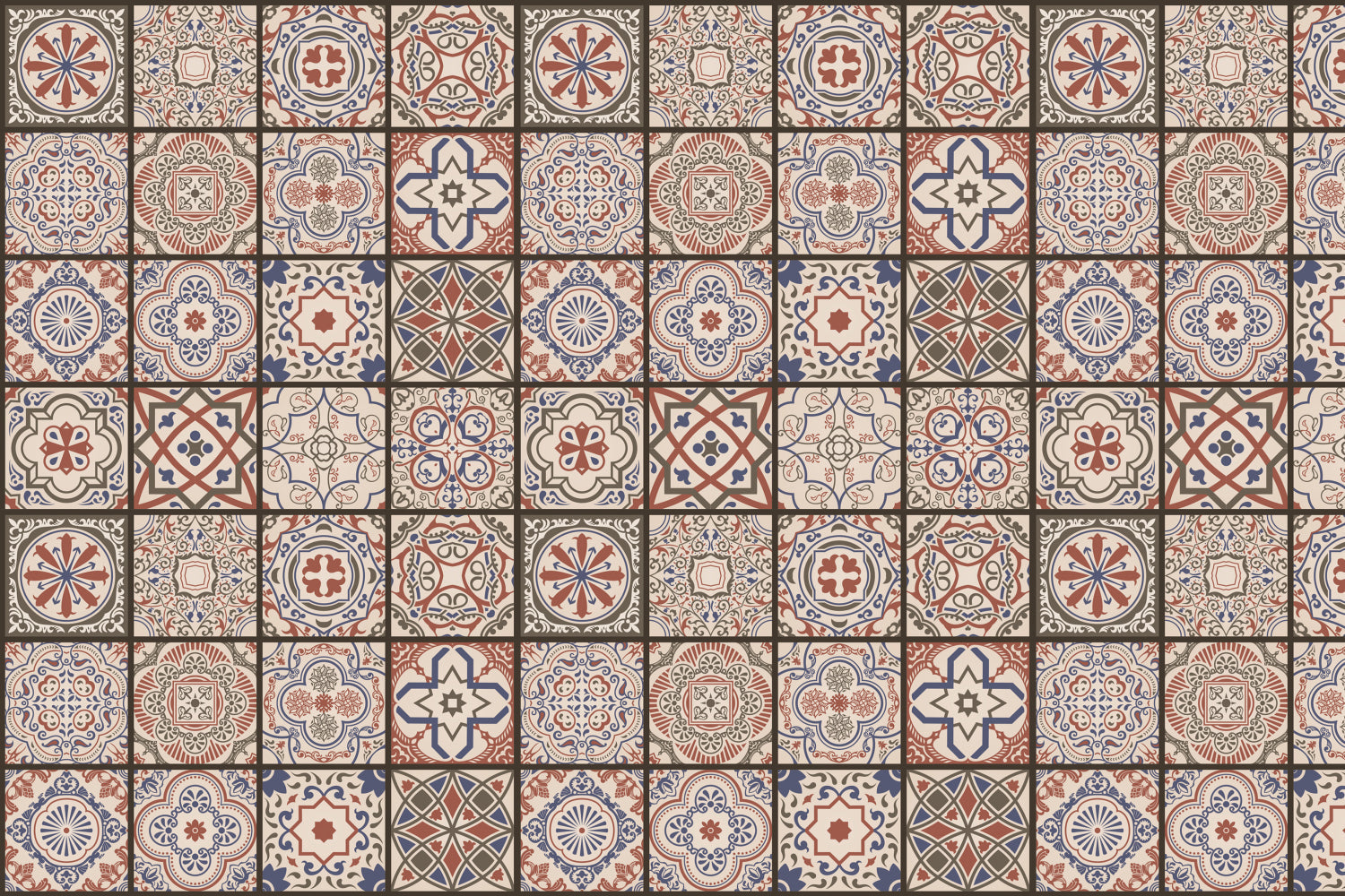 Waschbeckenrückwand Patchwork