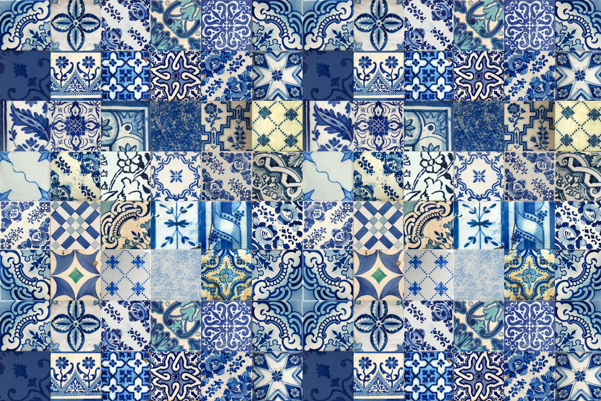 Badrückwand Patchwork