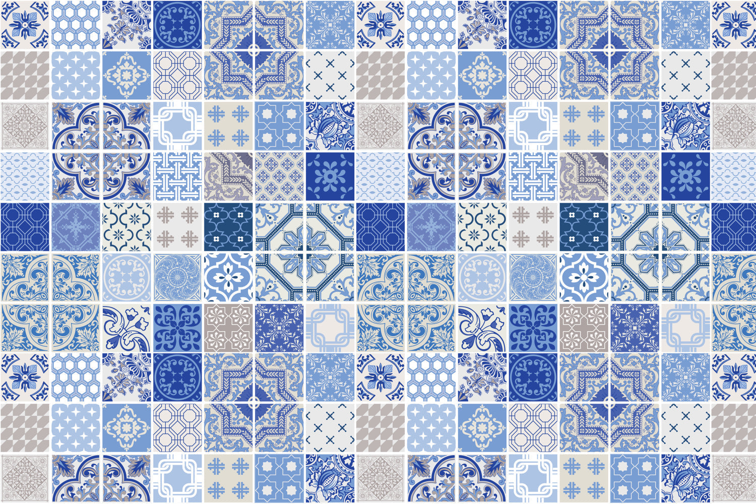 Badrückwand Patchwork