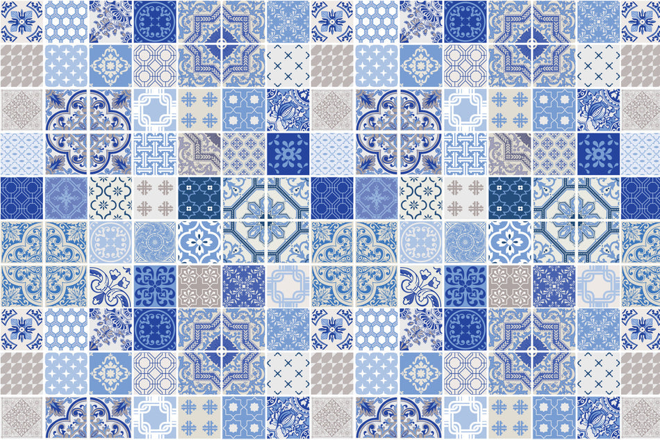 Waschbeckenrückwand Patchwork