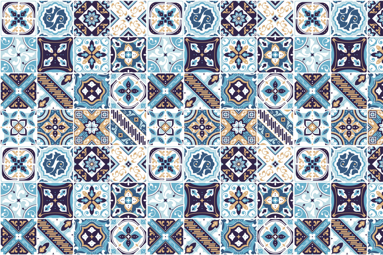 Waschbeckenrückwand Patchwork
