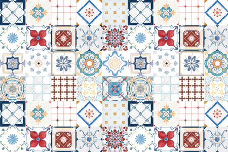 Waschbeckenrückwand Patchwork