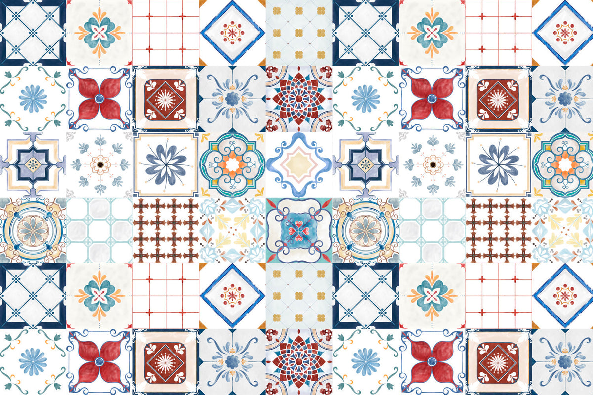 Badrückwand Patchwork