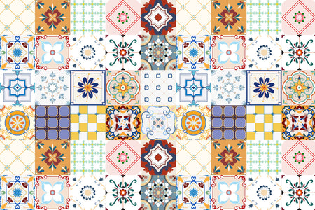 Badrückwand Patchwork