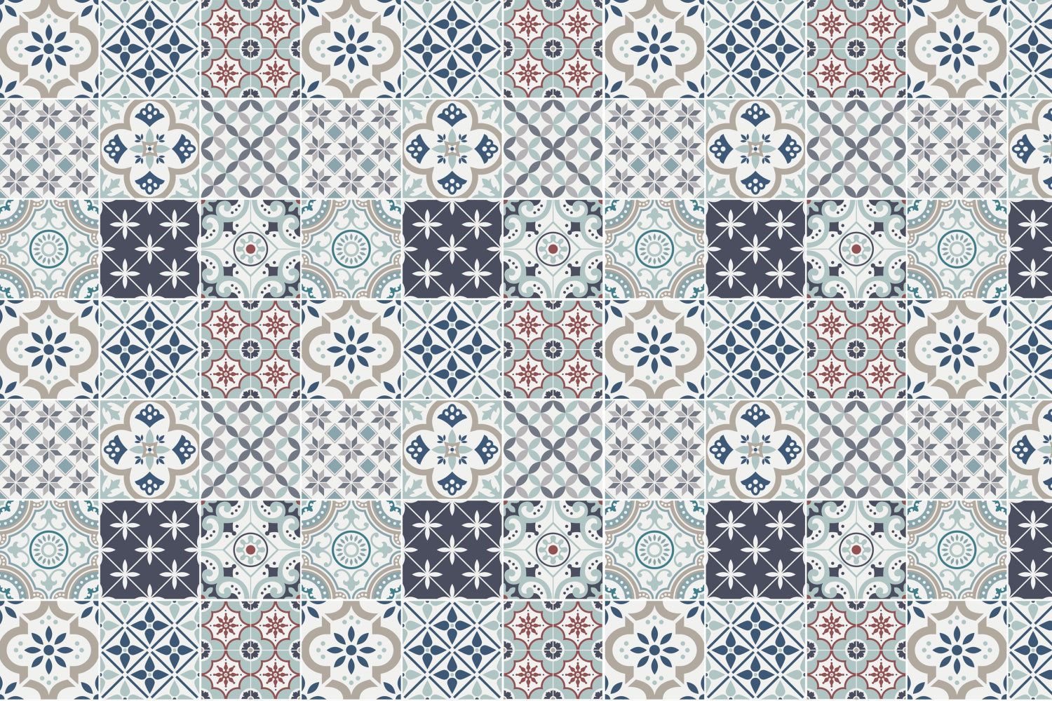 Badrückwand Patchwork
