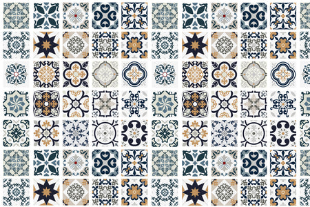 Waschbeckenrückwand Patchwork
