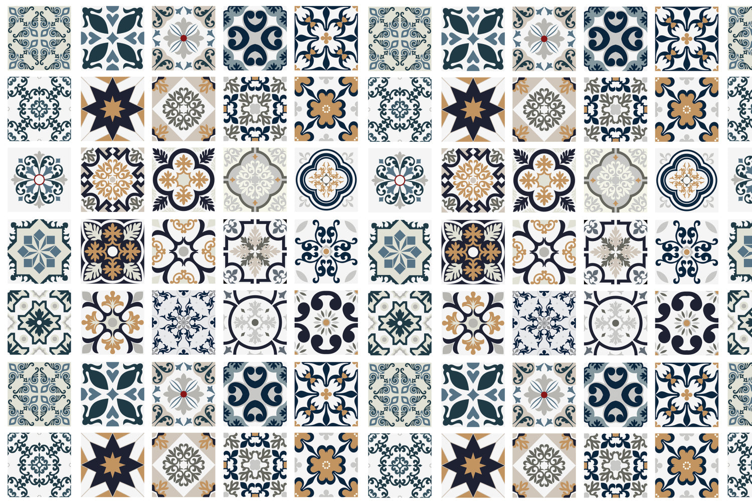 Badrückwand Patchwork