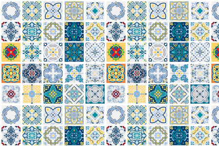Waschbeckenrückwand Patchwork