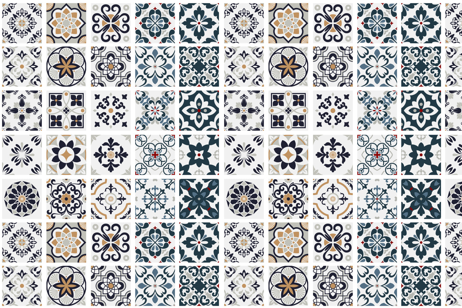 Waschbeckenrückwand Patchwork