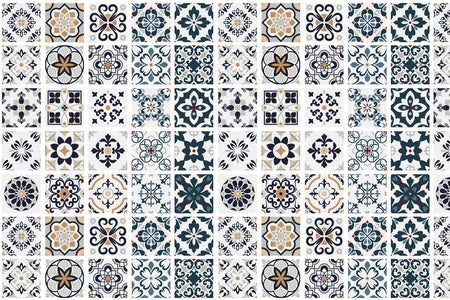 Waschbeckenrückwand Patchwork