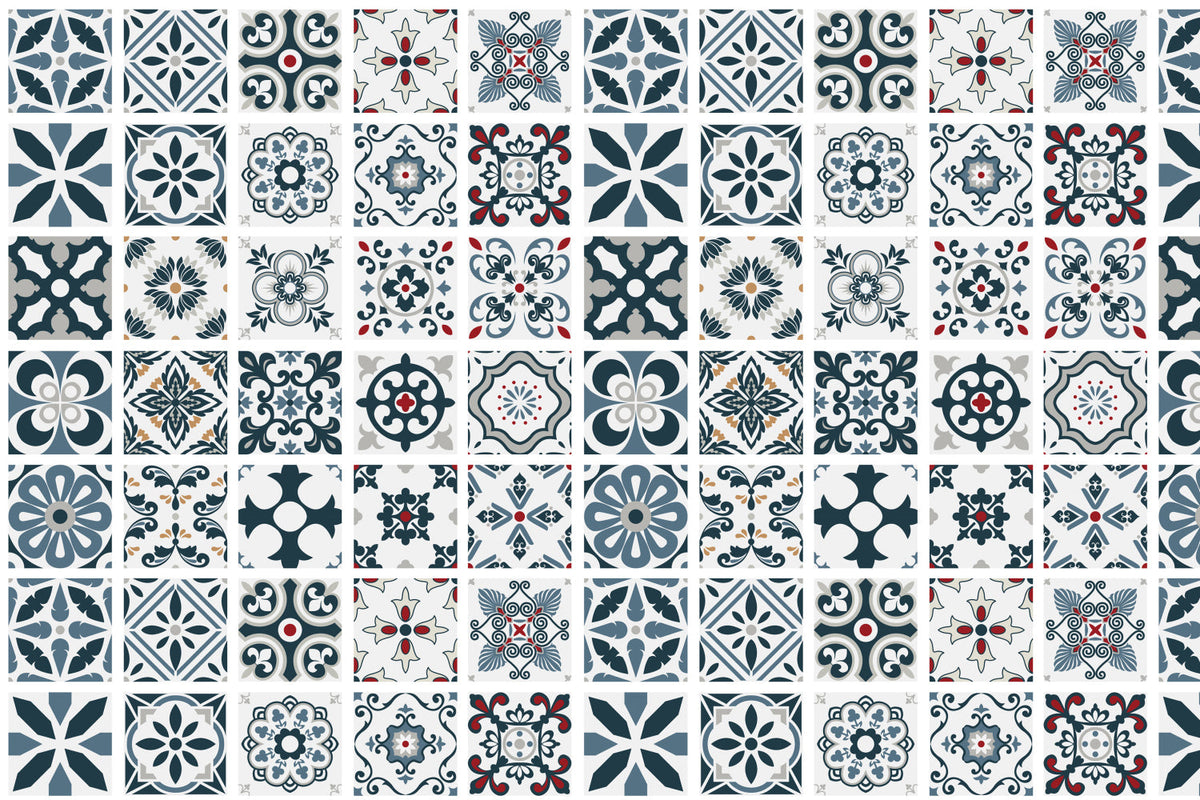 Waschbeckenrückwand Patchwork