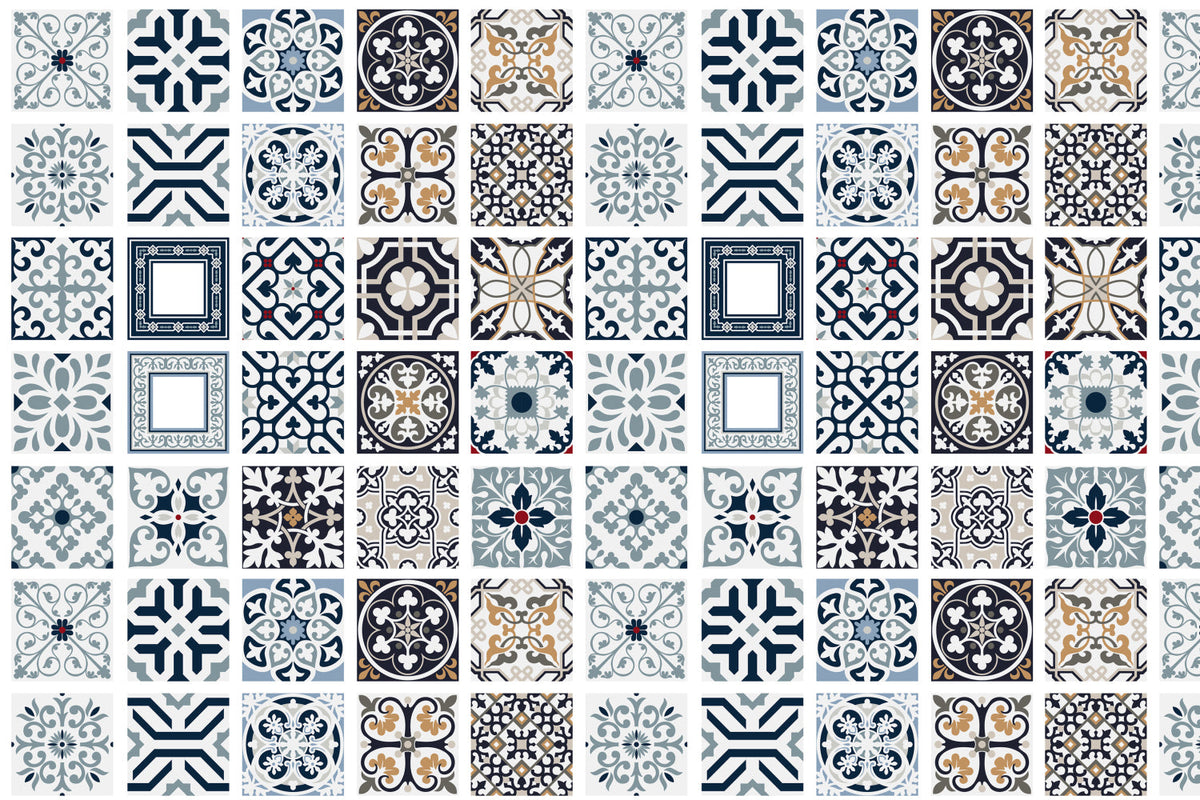 Waschbeckenrückwand Patchwork