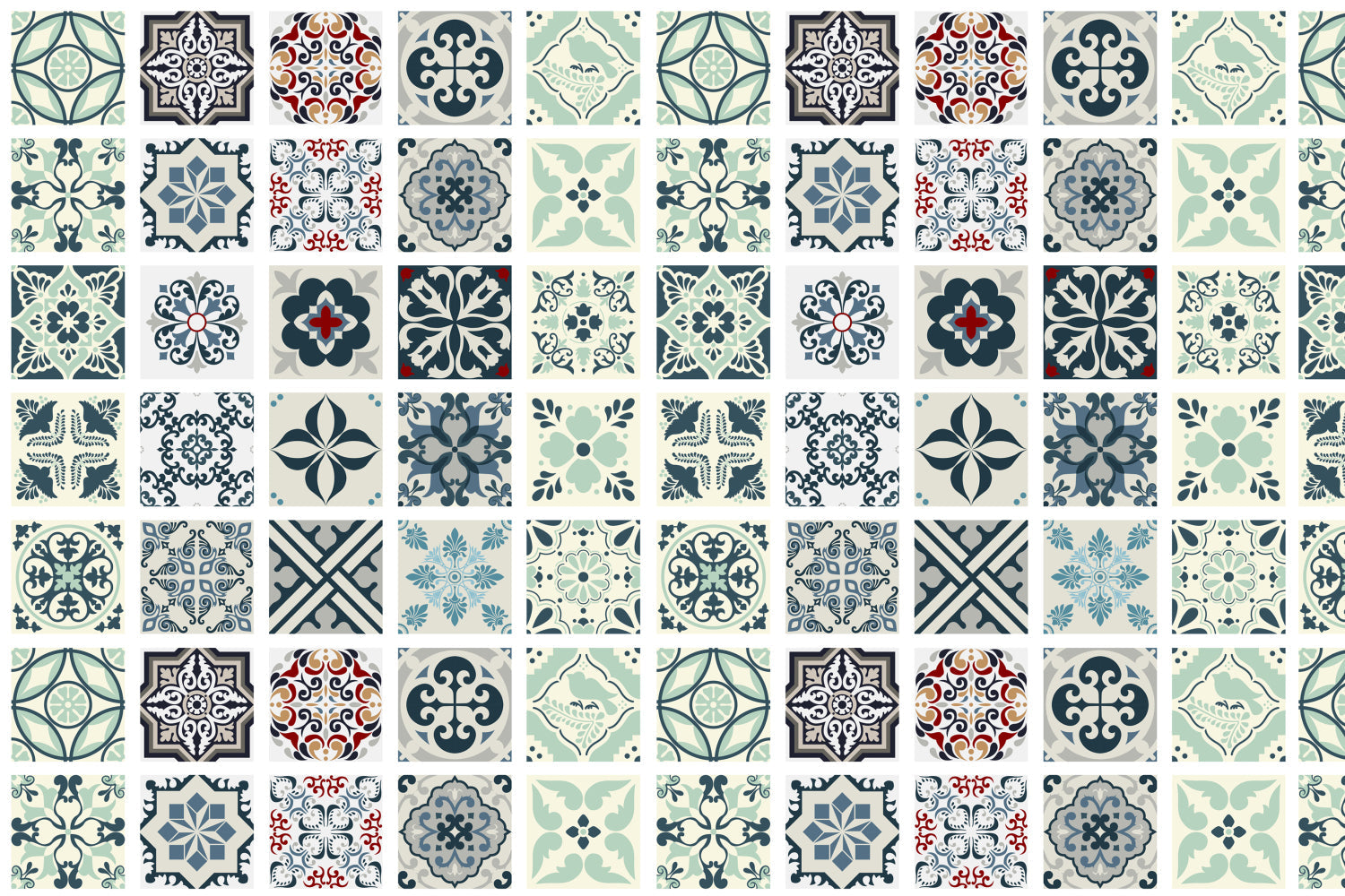 Waschbeckenrückwand Patchwork