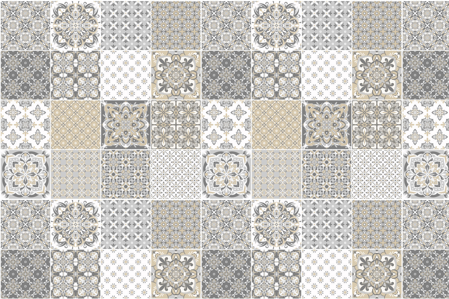 Badrückwand Patchwork