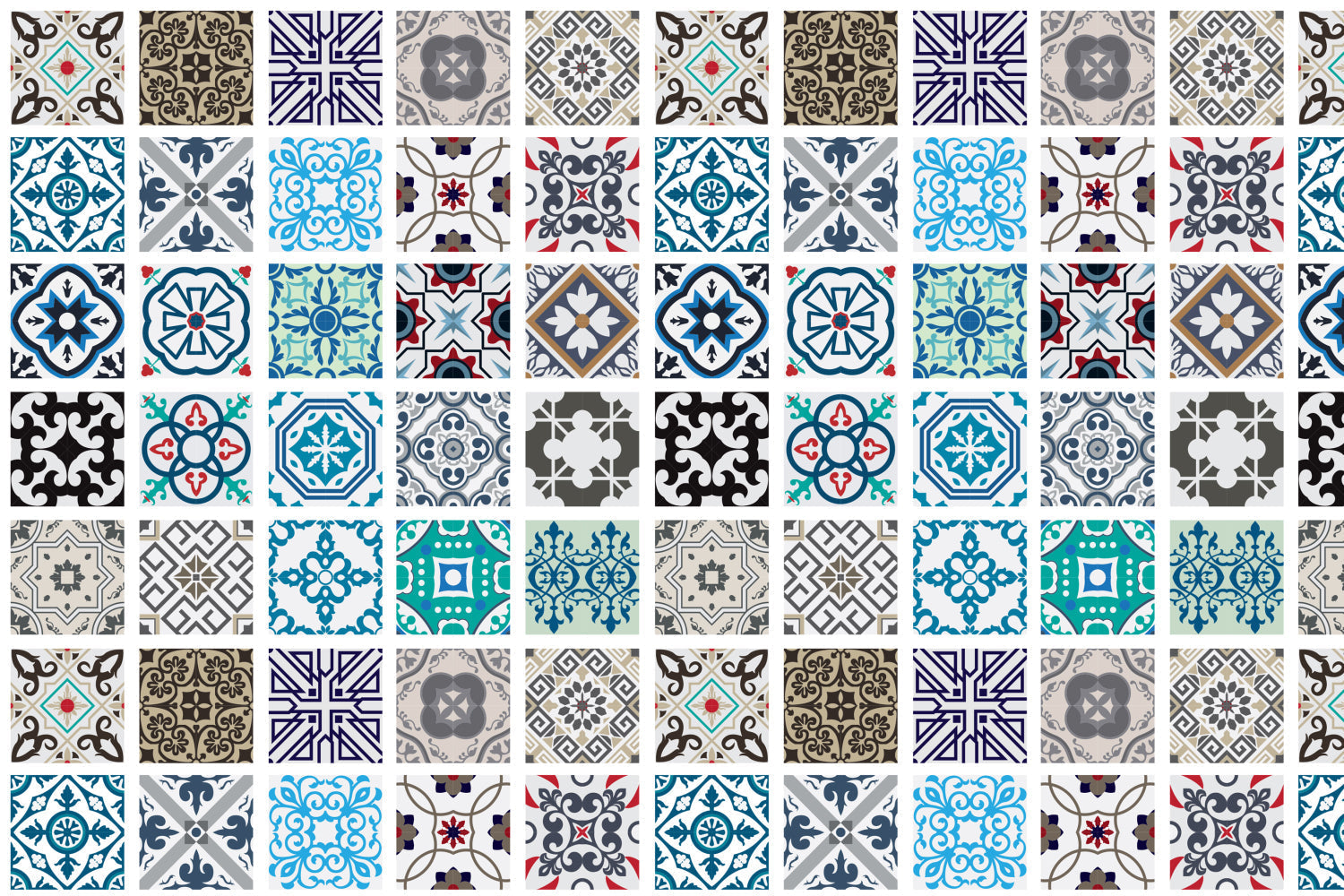 Badrückwand Patchwork