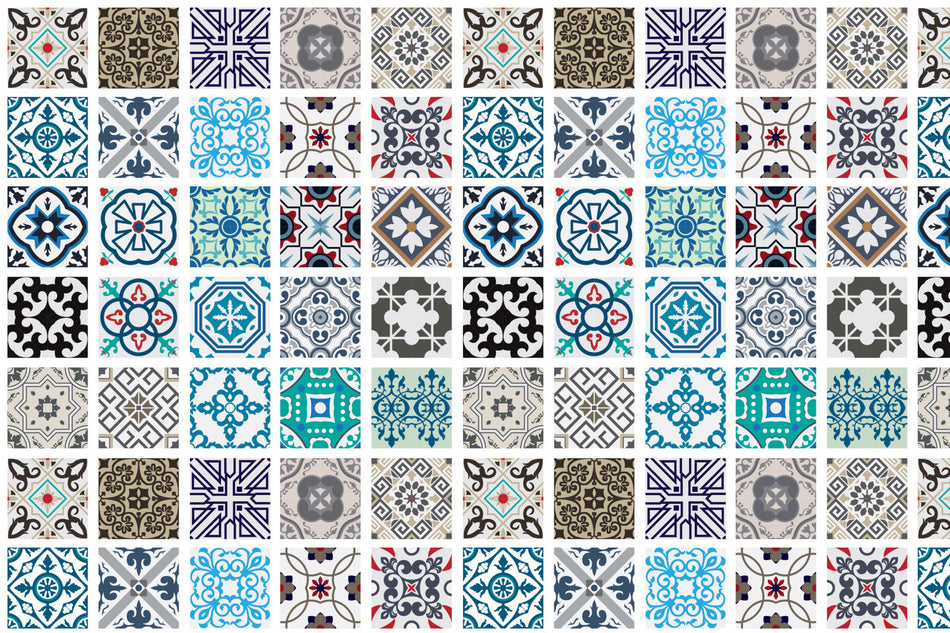 Badrückwand Patchwork