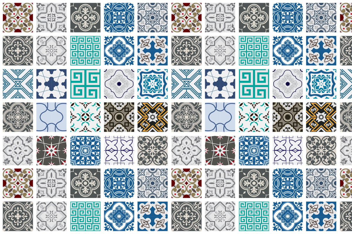 Waschbeckenrückwand Patchwork