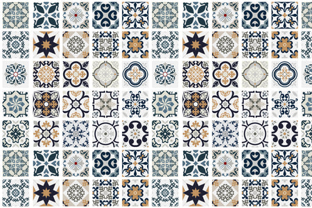 Badrückwand Patchwork