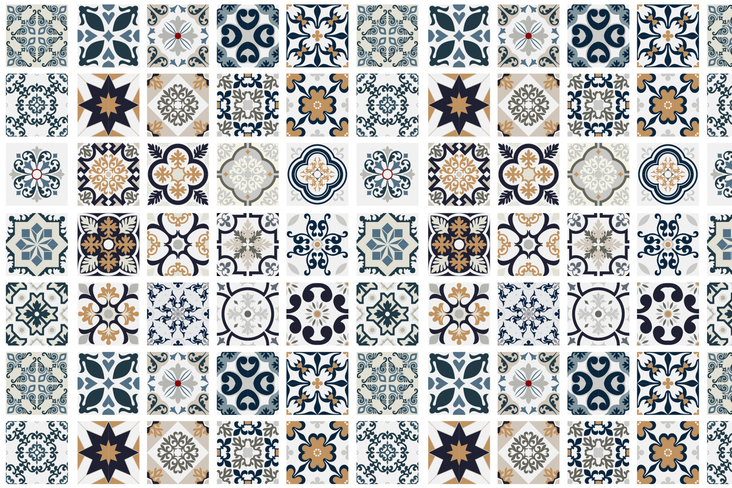Waschbeckenrückwand Patchwork