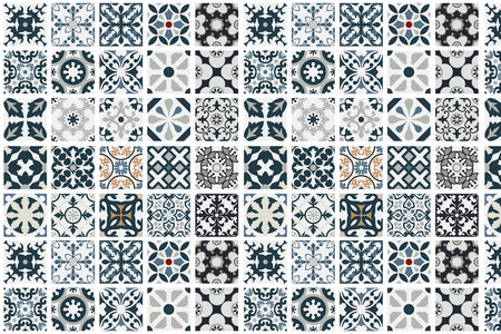 Waschbeckenrückwand Patchwork