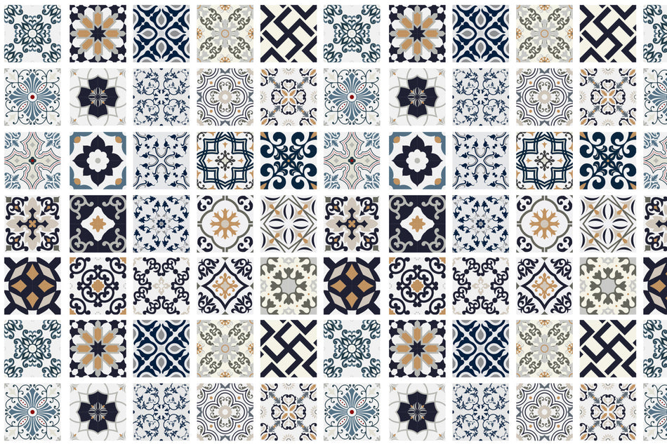 Badrückwand Patchwork