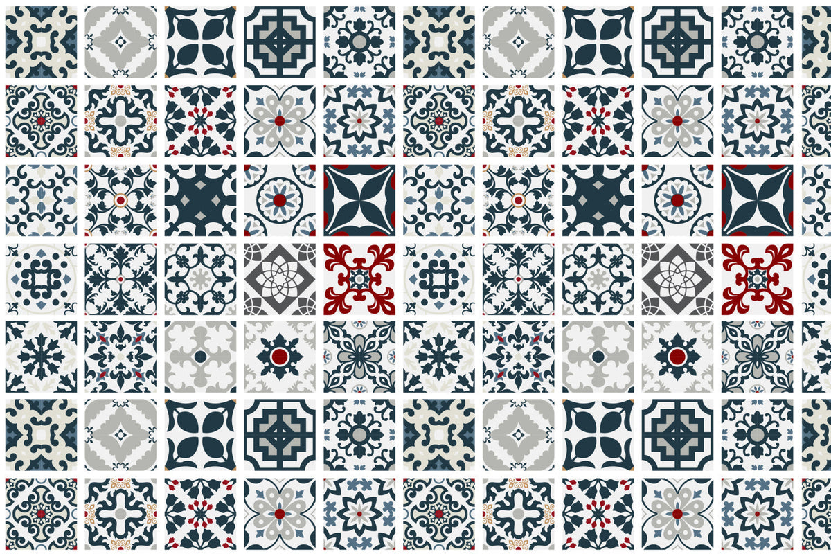 Badrückwand Patchwork