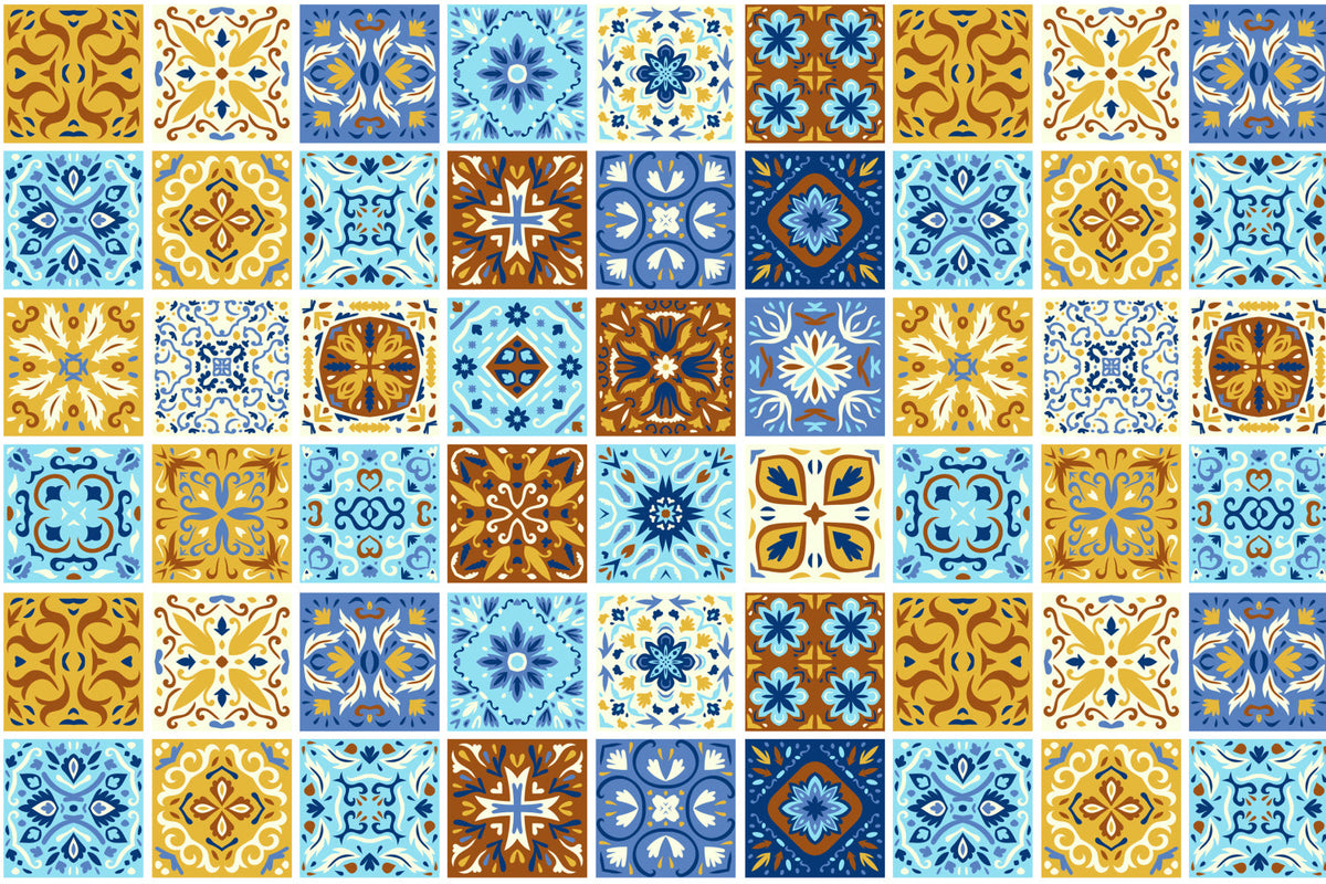 Badrückwand Patchwork