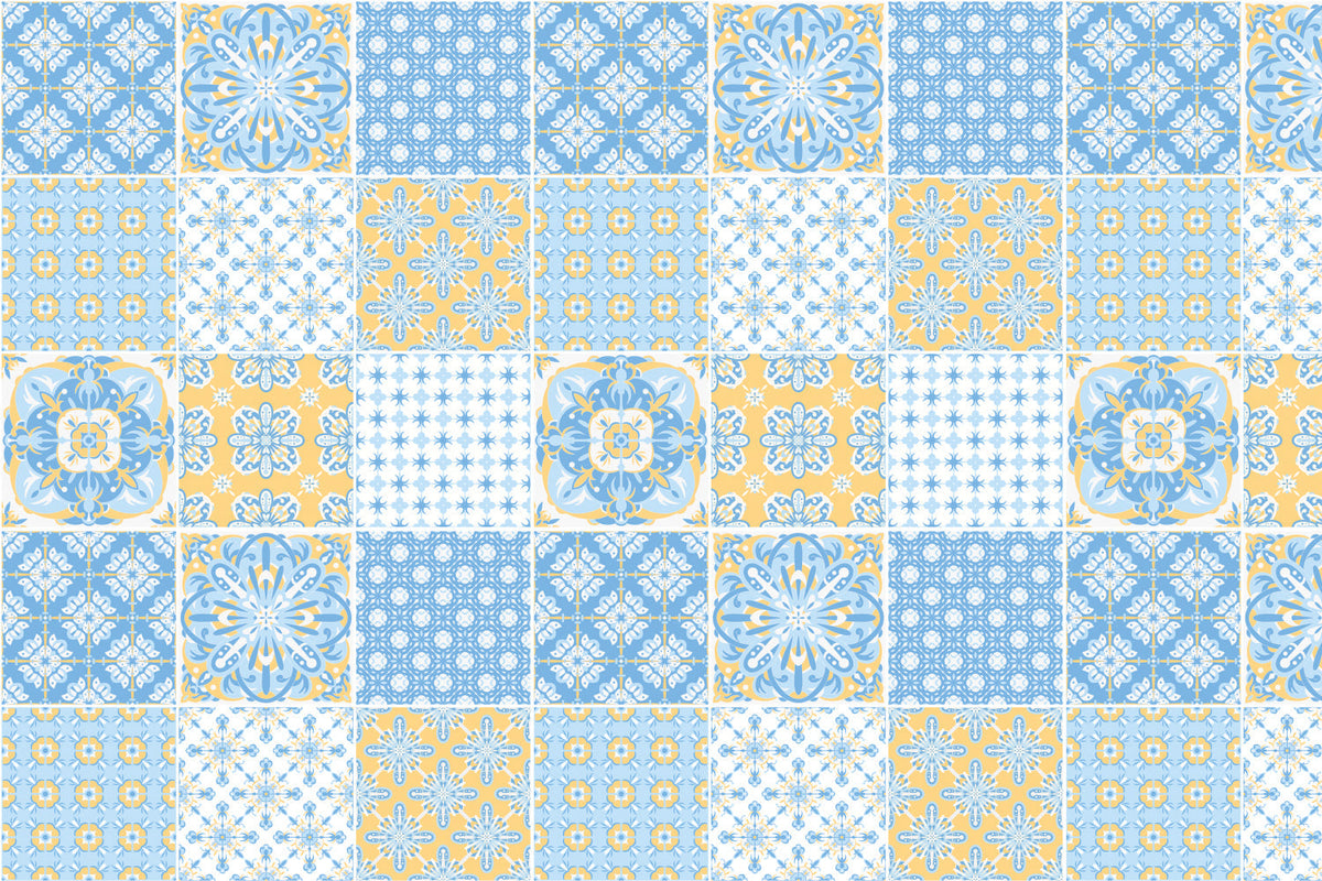 Waschbeckenrückwand Patchwork