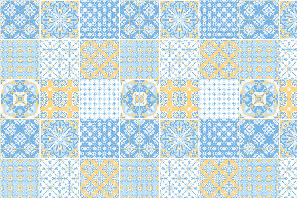 Waschbeckenrückwand Patchwork