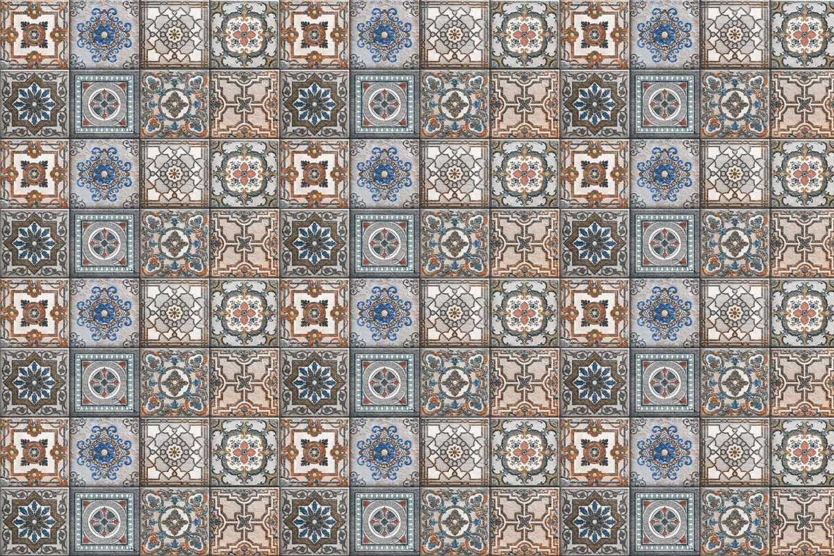 Waschbeckenrückwand Patchwork