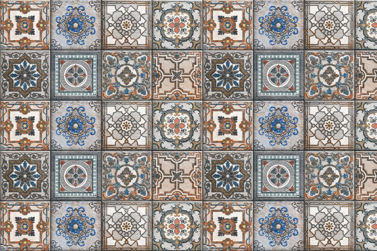Badrückwand Patchwork