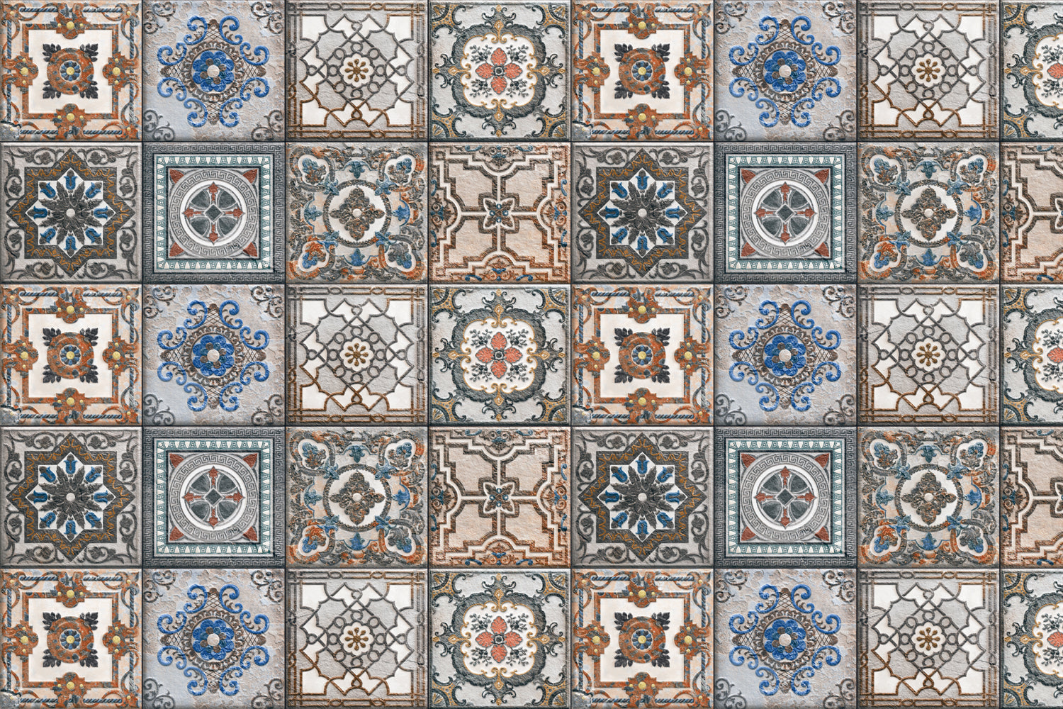 Badrückwand Patchwork