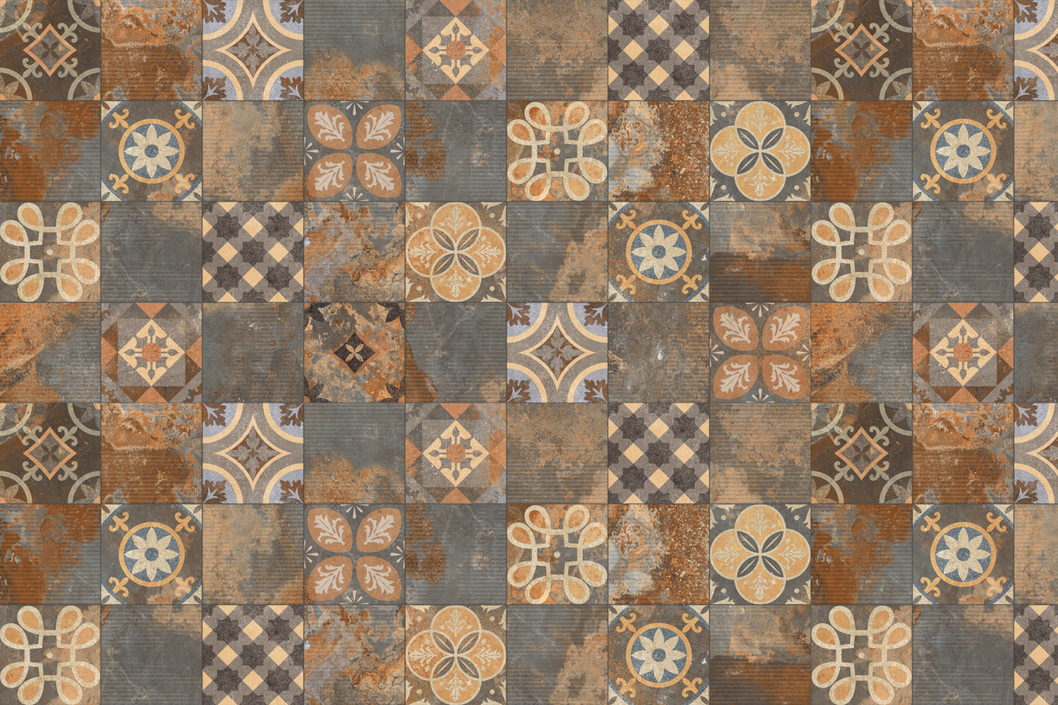 Waschbeckenrückwand Patchwork