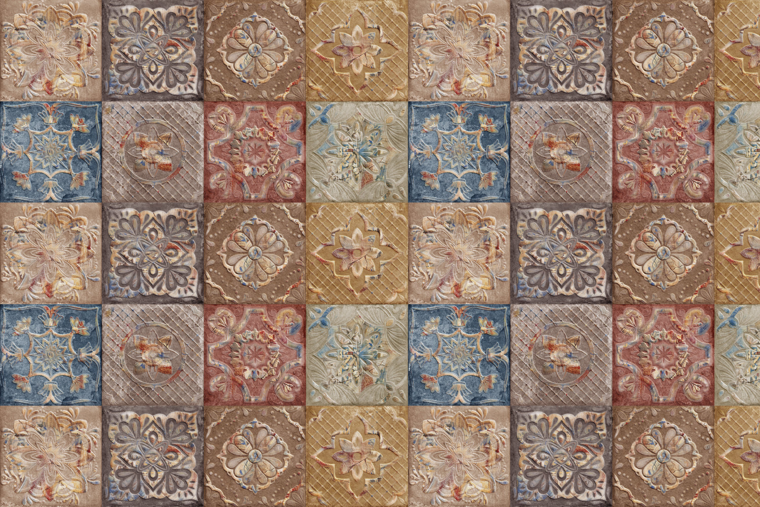 Waschbeckenrückwand Patchwork