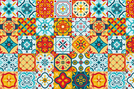 Badrückwand Patchwork