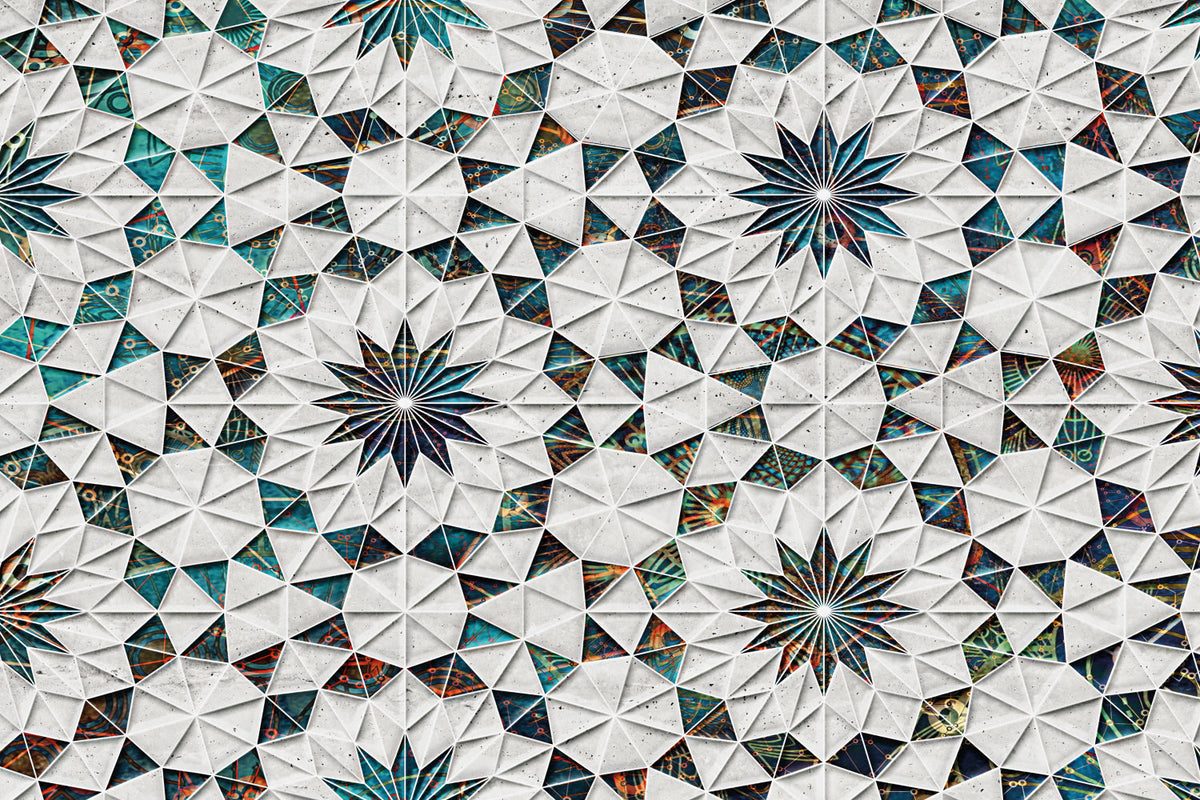 Badrückwand Patchwork