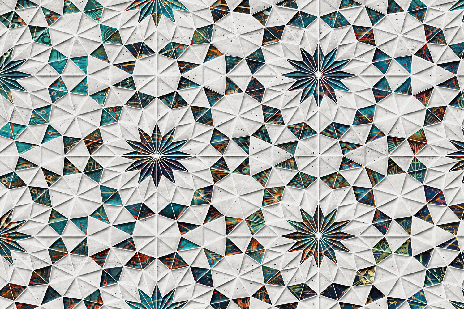 Badrückwand Patchwork