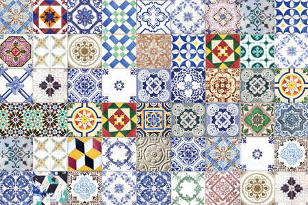 Waschbeckenrückwand Patchwork