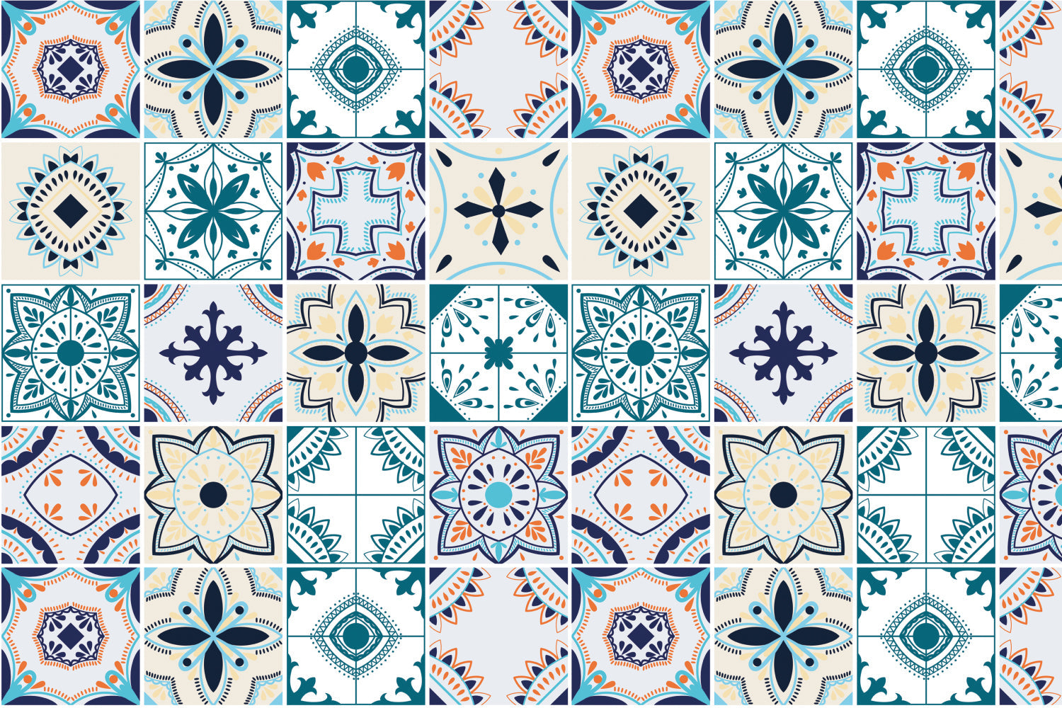 Waschbeckenrückwand Patchwork