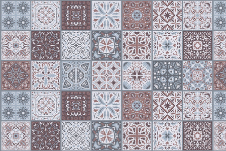 Waschbeckenrückwand Patchwork