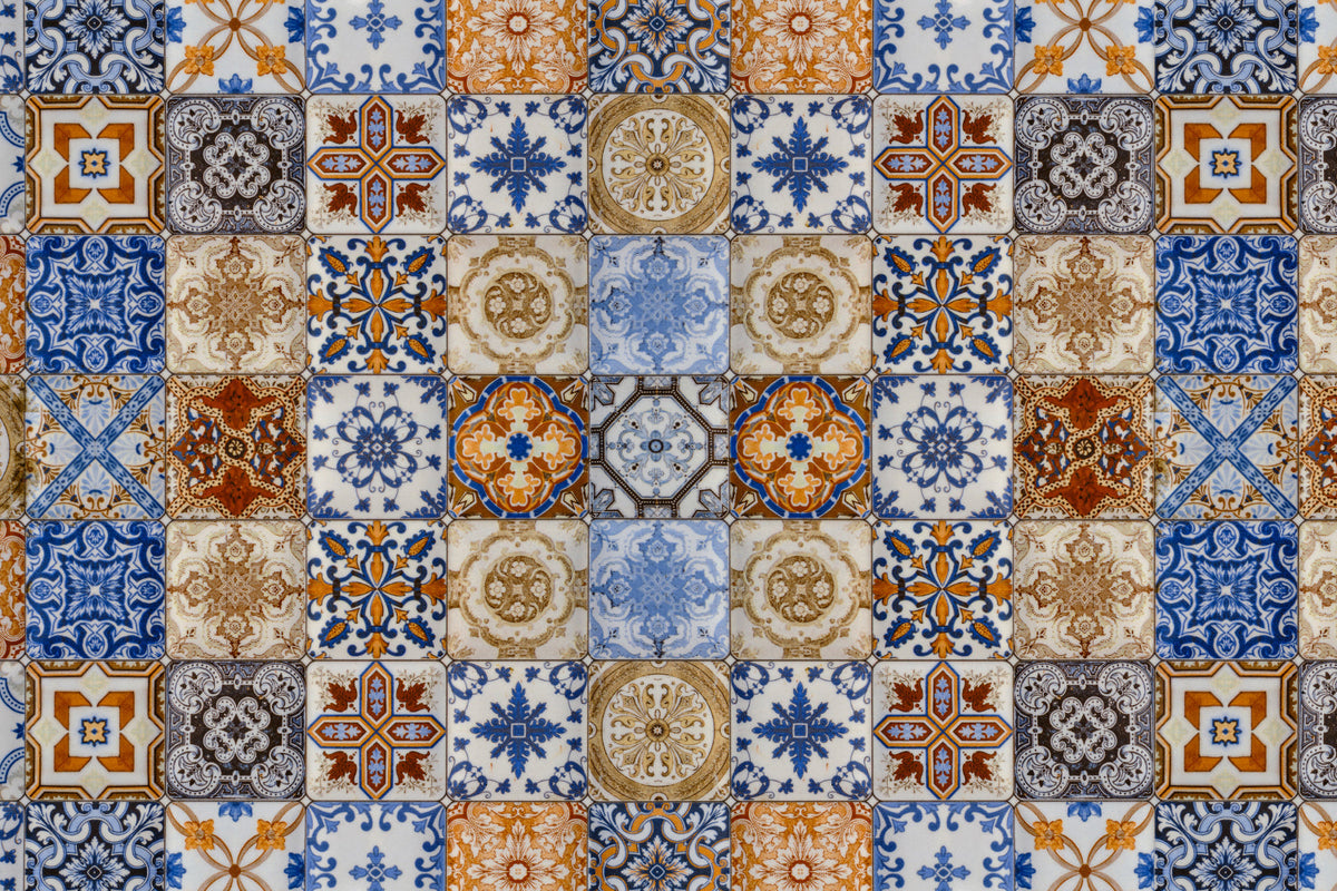 Waschbeckenrückwand Patchwork
