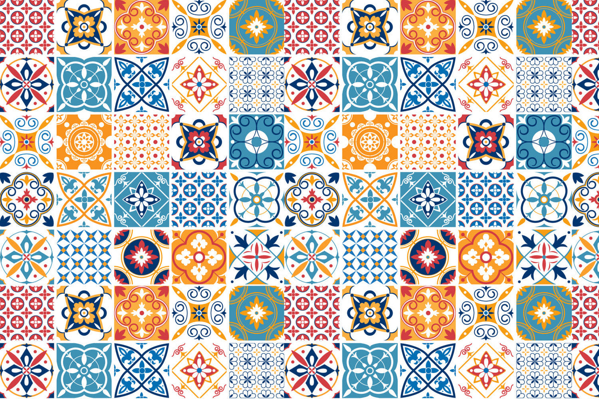 Waschbeckenrückwand Patchwork